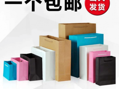 定做禮品袋服裝袋子購物袋手提袋定制牛皮紙袋訂做現貨印logo