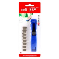 得力金屬推夾器8591 優(yōu)質(zhì)環(huán)保裝訂機備用補充夾 大容量40張 正品