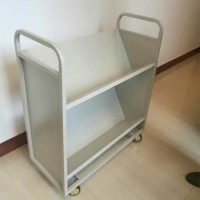 V型書架學校 圖書館 手推車檔案室推書車書踏
