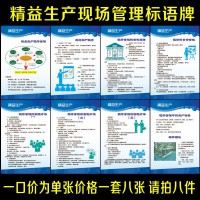 精益生產現場管理 工廠車間操作規程警提示標語牌 制度標識牌掛圖