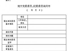 地方黨委委員、紀委委員開展黨內詢問和質詢辦法（試行）（2007年4月22日）