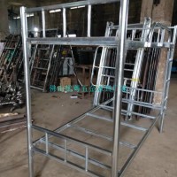佛山上下鋪鍍鋅管床定做方管不銹鋼床公寓上下床廠家批發