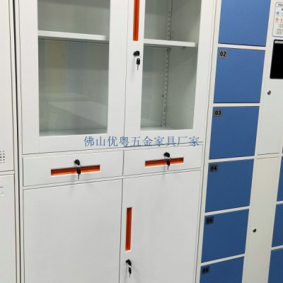 通玻器械文件柜通玻移門柜定做實驗室柜儲物抽屜小矮柜工廠